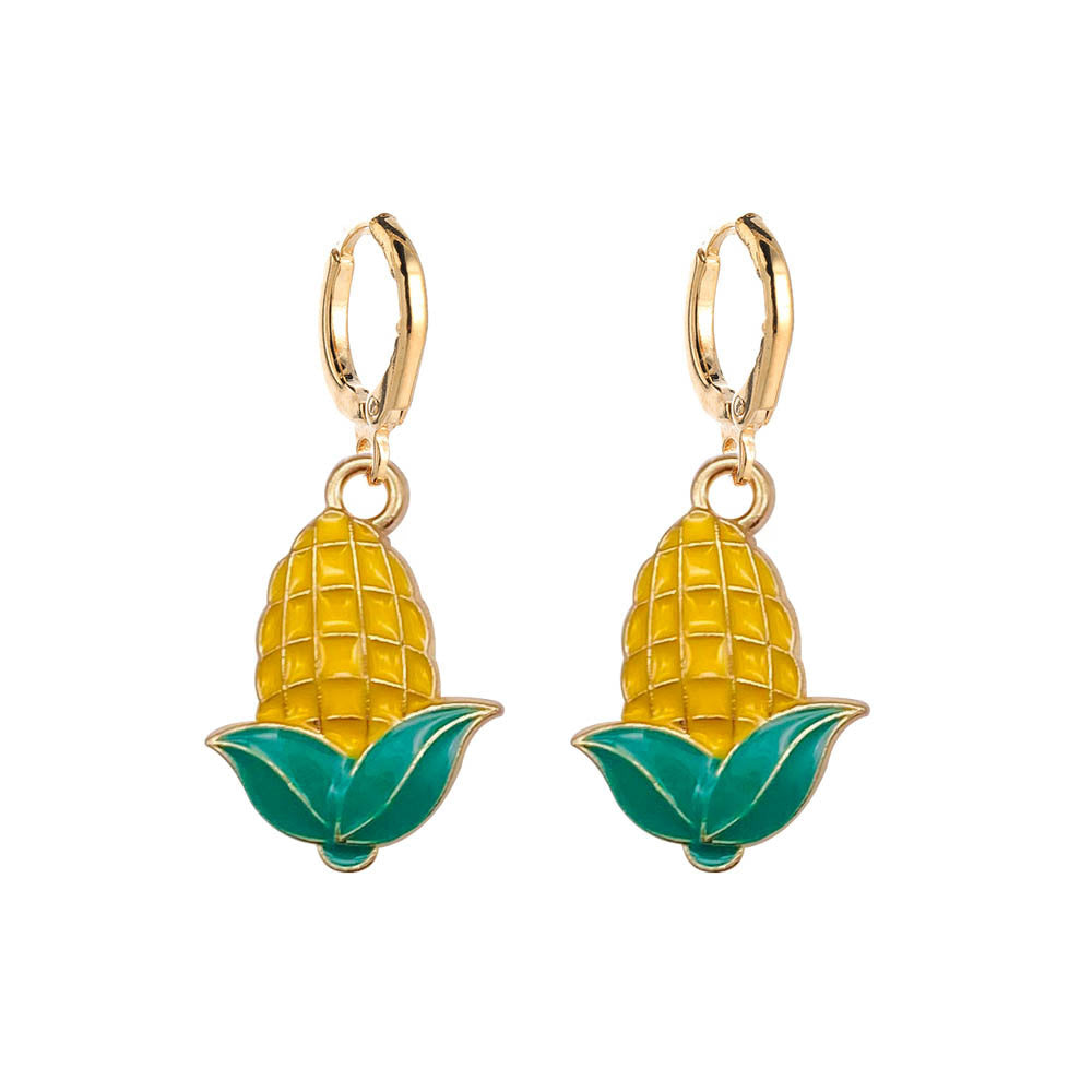 Wholesale Thanksgiving Turkey Pumpkin Maple Leaf Chinese Restaurant Earrings